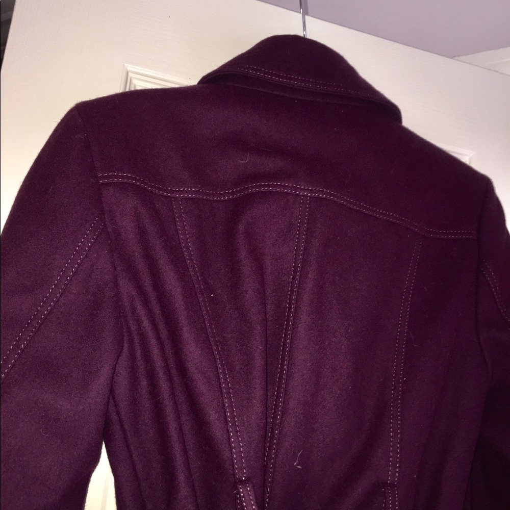Nine West Purple overcoat double breasted - Picture 5 of 7
